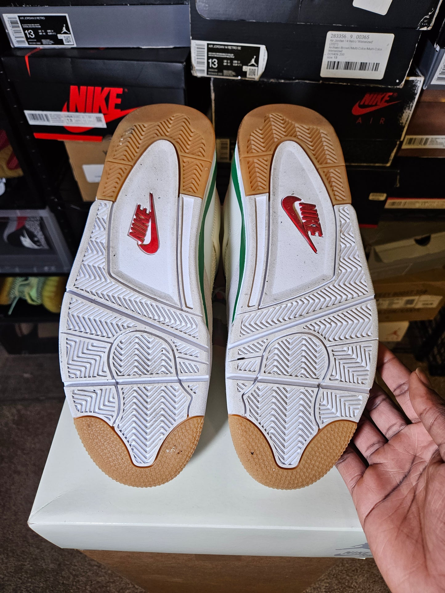 Size 12 - AJ 4 Retro SP x Nike SB Mid Pine Green