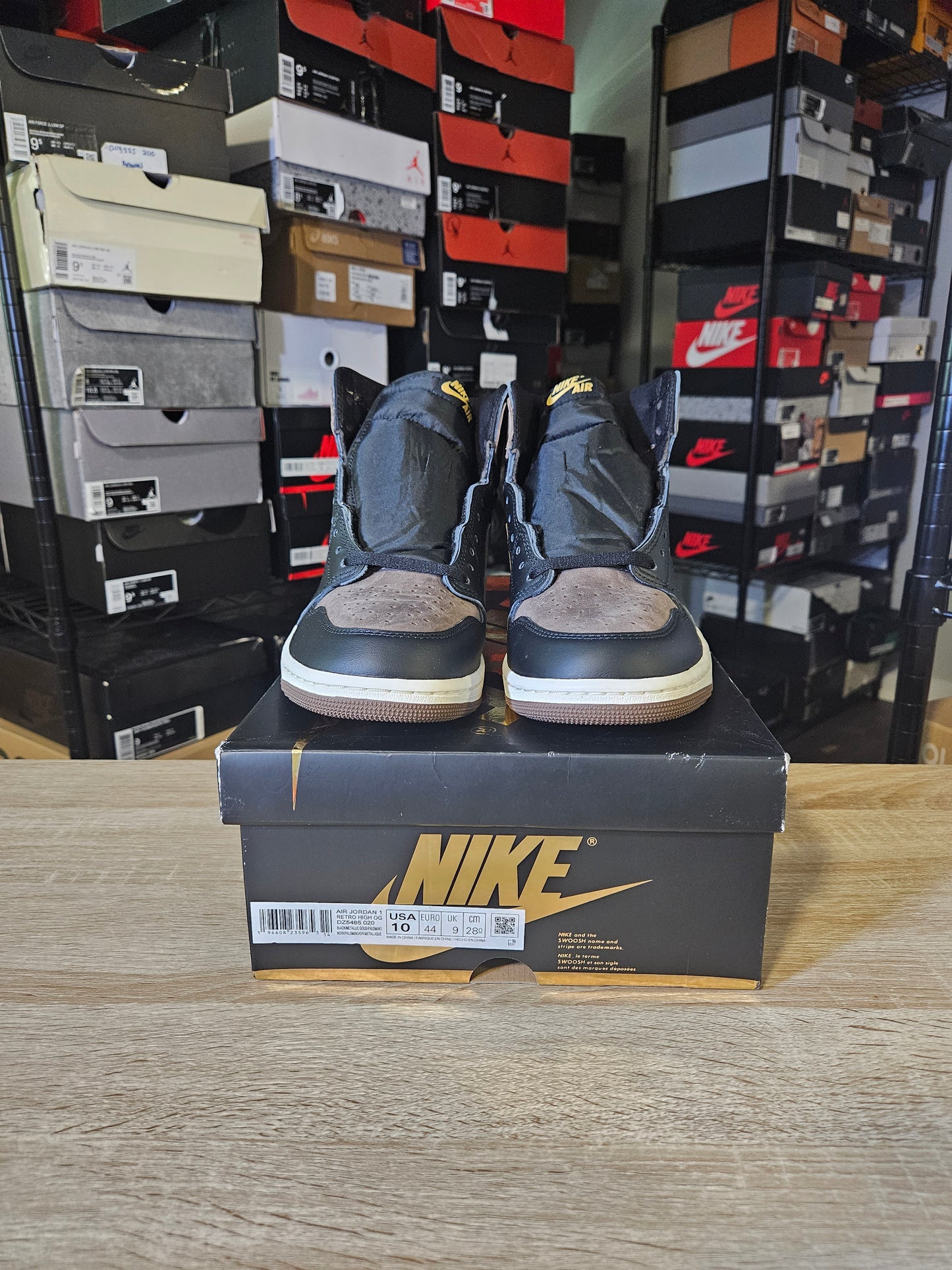 Size 10 -  AJ 1 Retro OG High Palomino