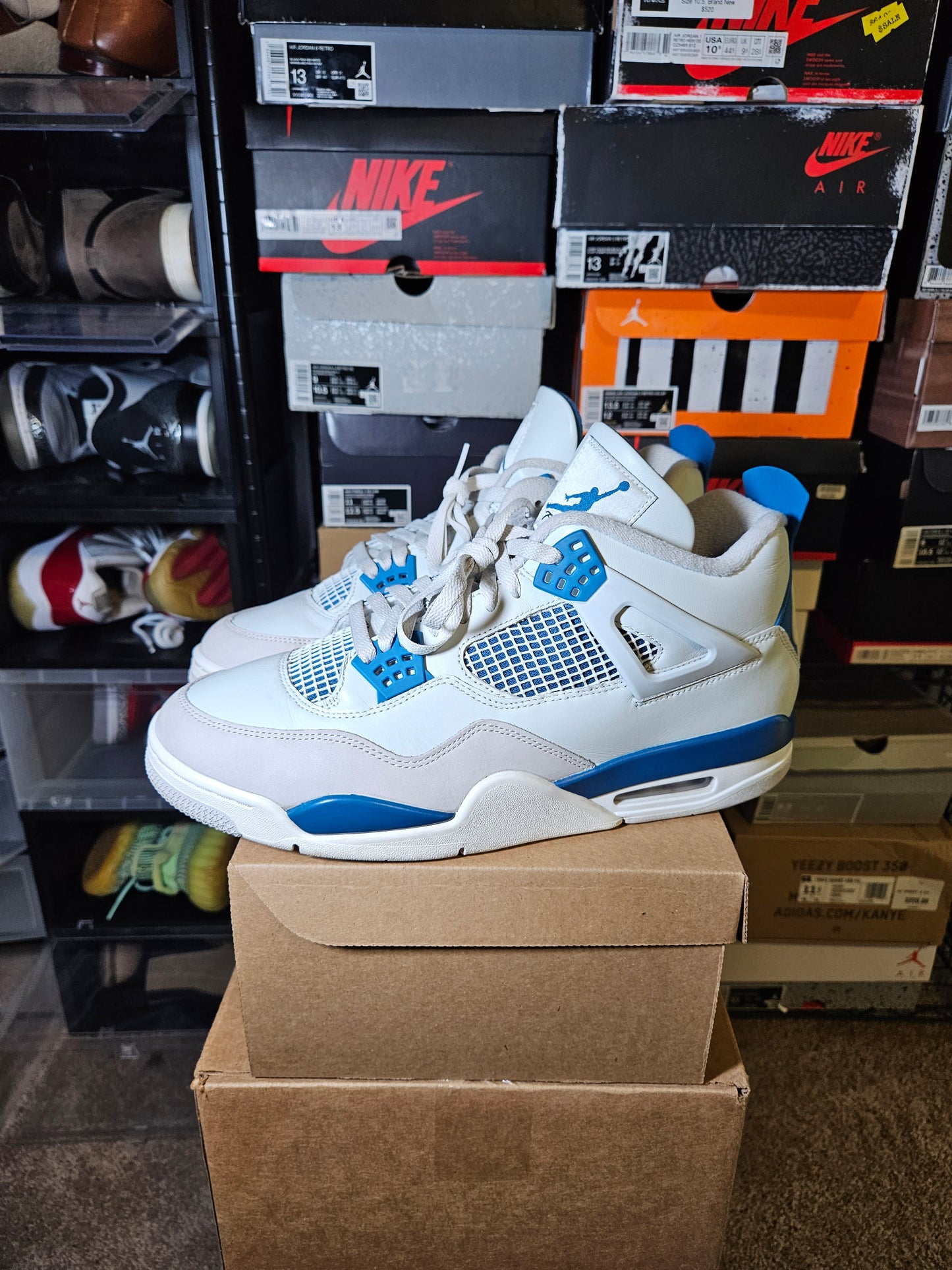 Size 13 - AJ 4 Retro 2024 Military Blue
