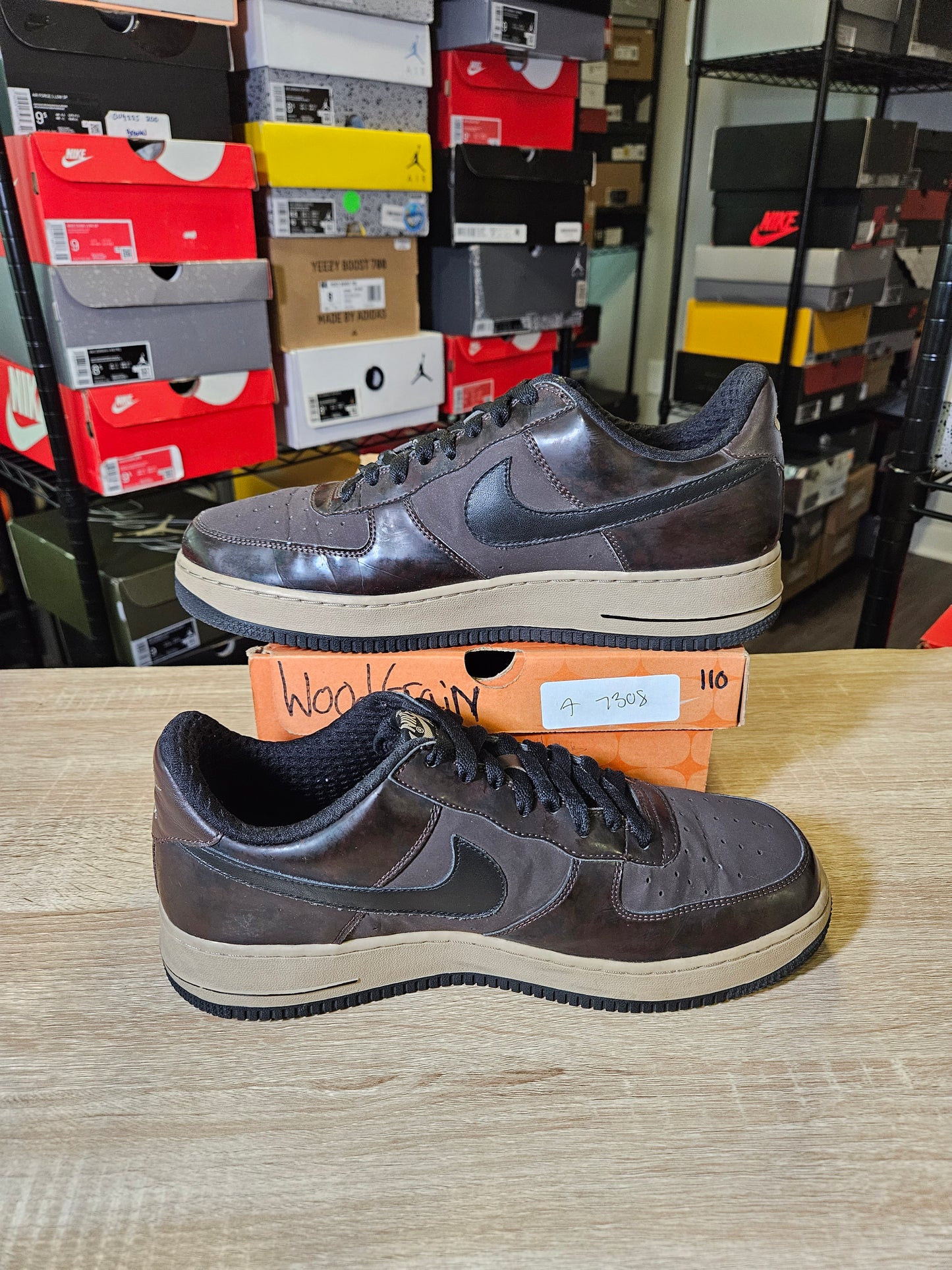 Size 10.5 - AF1 Premium Woodgrain