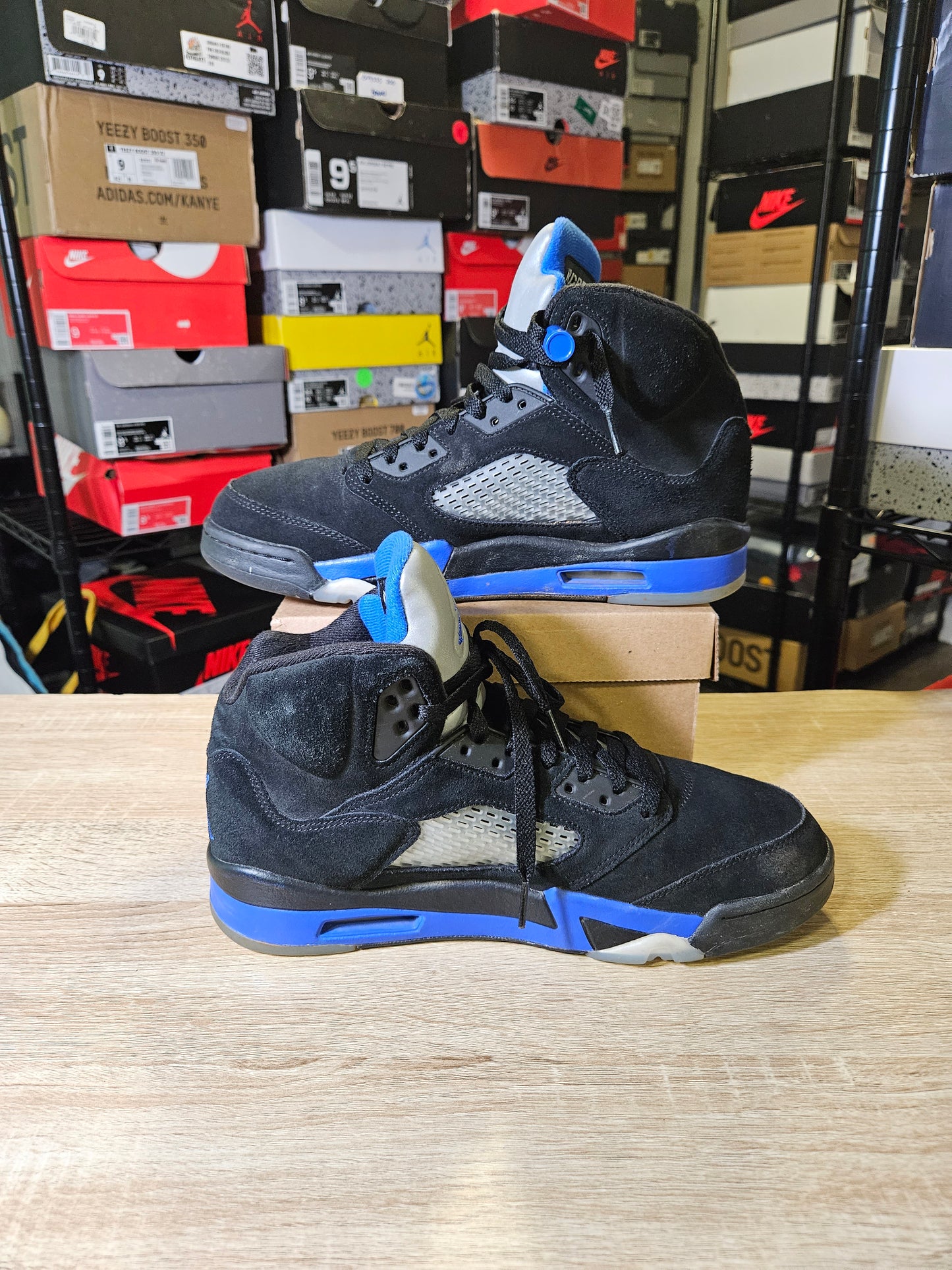 Size 9.5 - AJ 5 Retro Mid Racer Blue