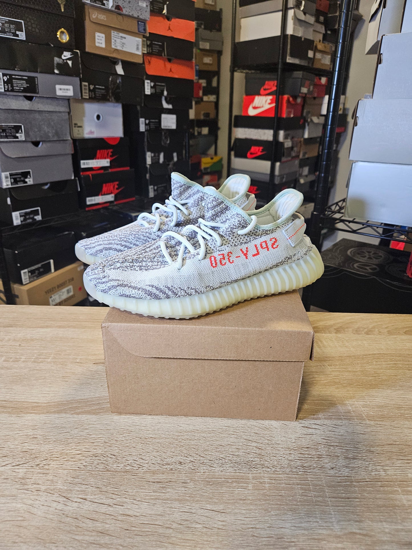 Size 9.5 - YZY Boost 350 V2 Low Blue Tint