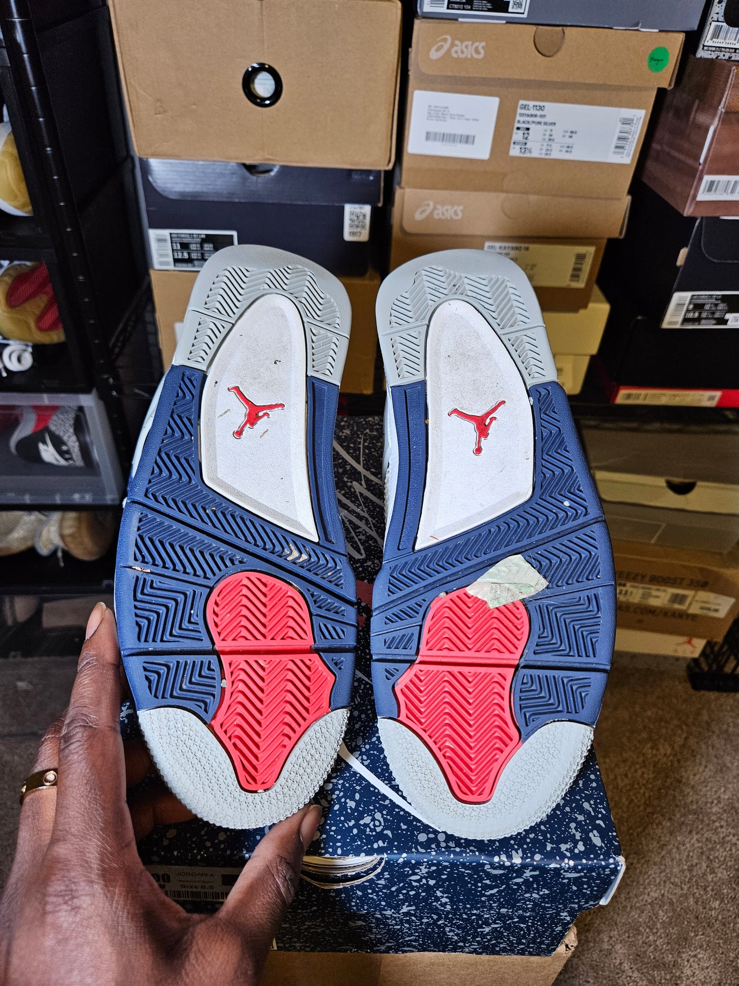 Size 8.5 - AJ 4 Retro Mid Midnight Navy