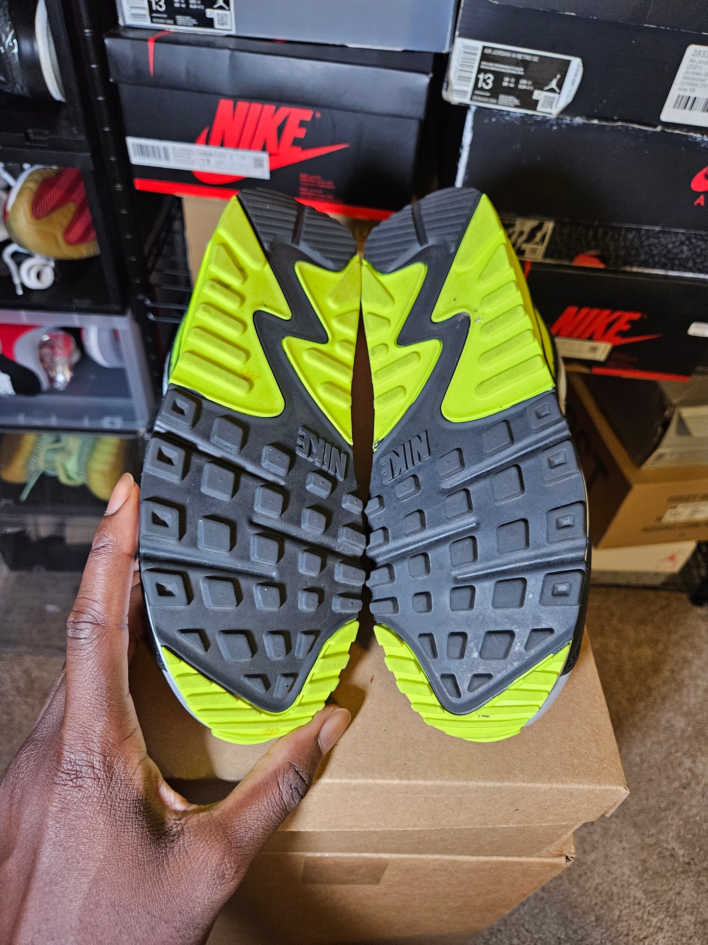 Size 8.5W/7M - Nike Air Max 90 2020 Volt