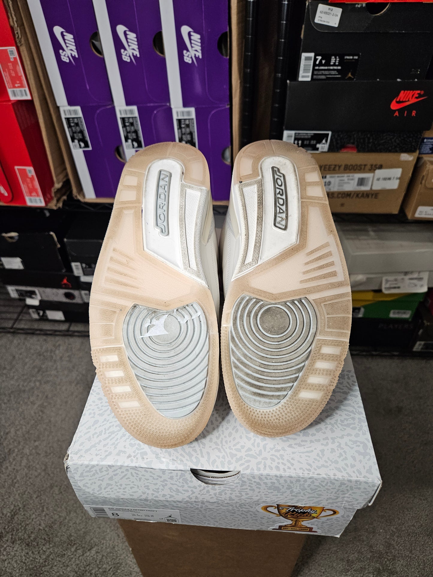 Size 8 - AJ 3 Retro SE Craft Ivory