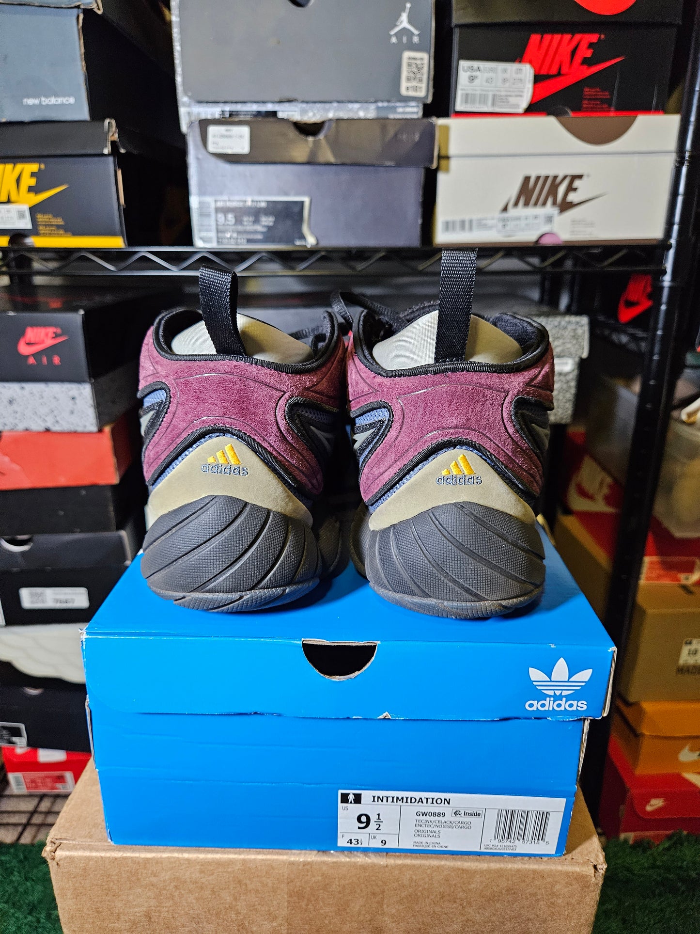 Size 9.5 - adidas Packer Shoes x Intimidation Tech Ink