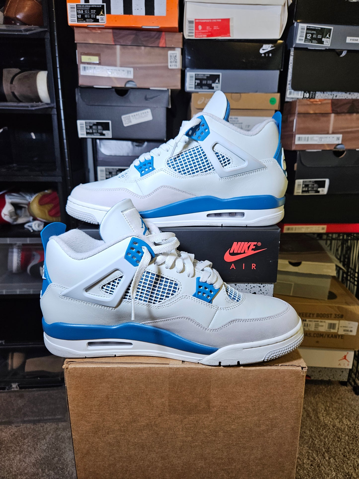 Size 12 - AJ 4 Military Blue