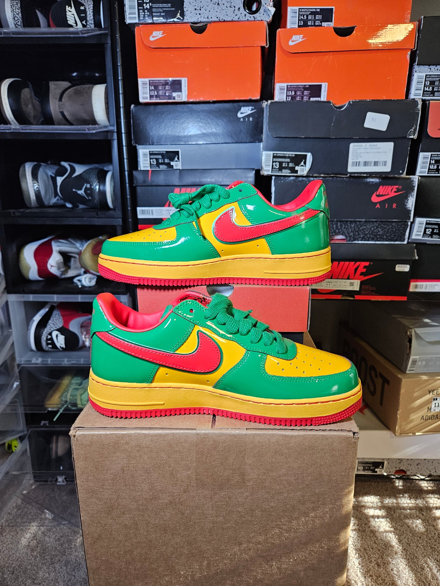 Size 8.5 - Lil Yachty x AF1 Low Concrete Boys - Lucky Green