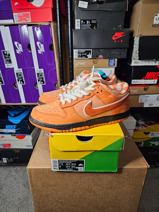 Size 7.5 - Dunk Low SB x Concepts Orange Lobster