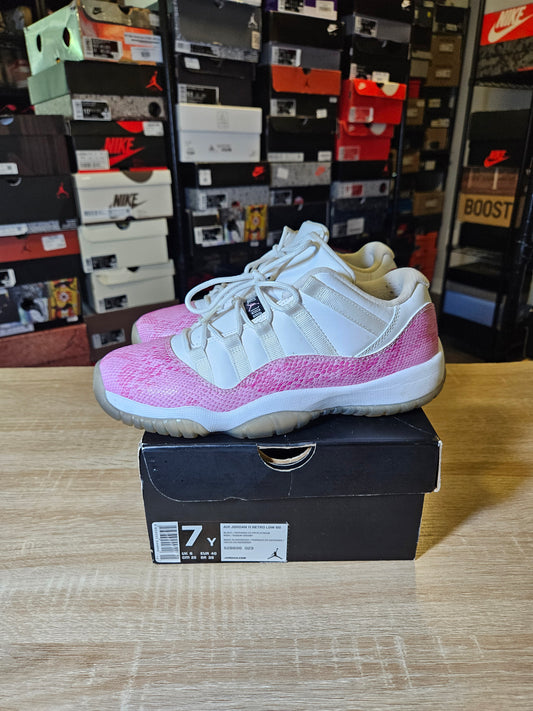 Size 7Y - AJ 11 Retro Low Snakeskin
