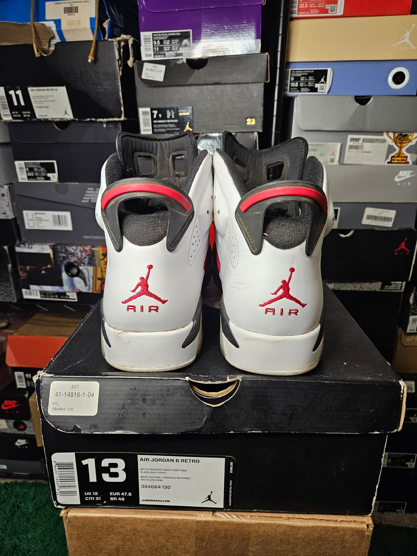 Size 13 - AJ 6 Retro 2014 Carmine