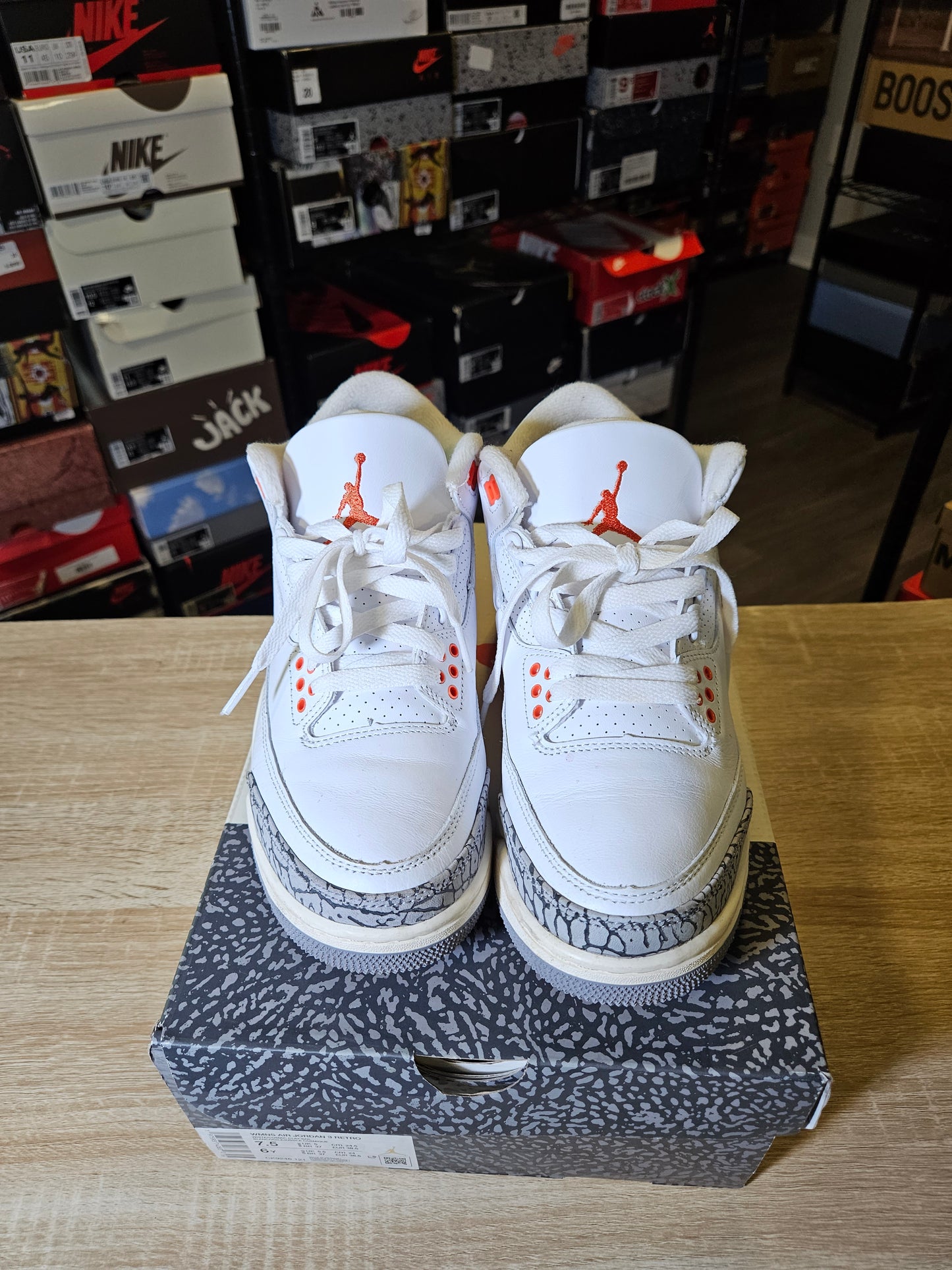 Size 7.5W/6M - AJ 3 Retro Georgia Peach