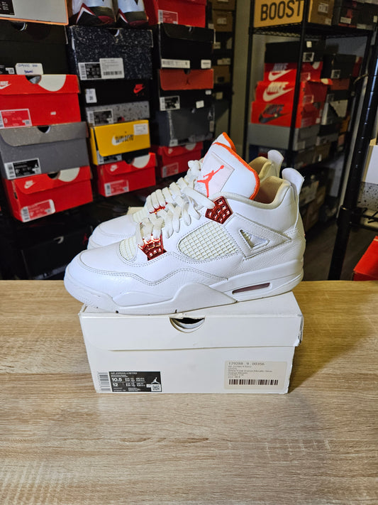 Size 10.5 - AJ 4 Retro Orange Metallic