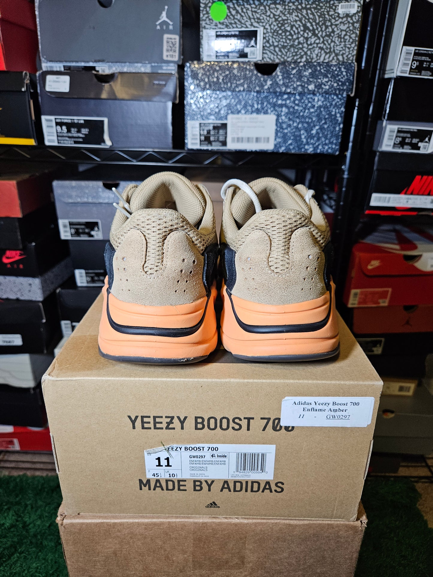 Size 11 - YZY 700 Enflame Amber