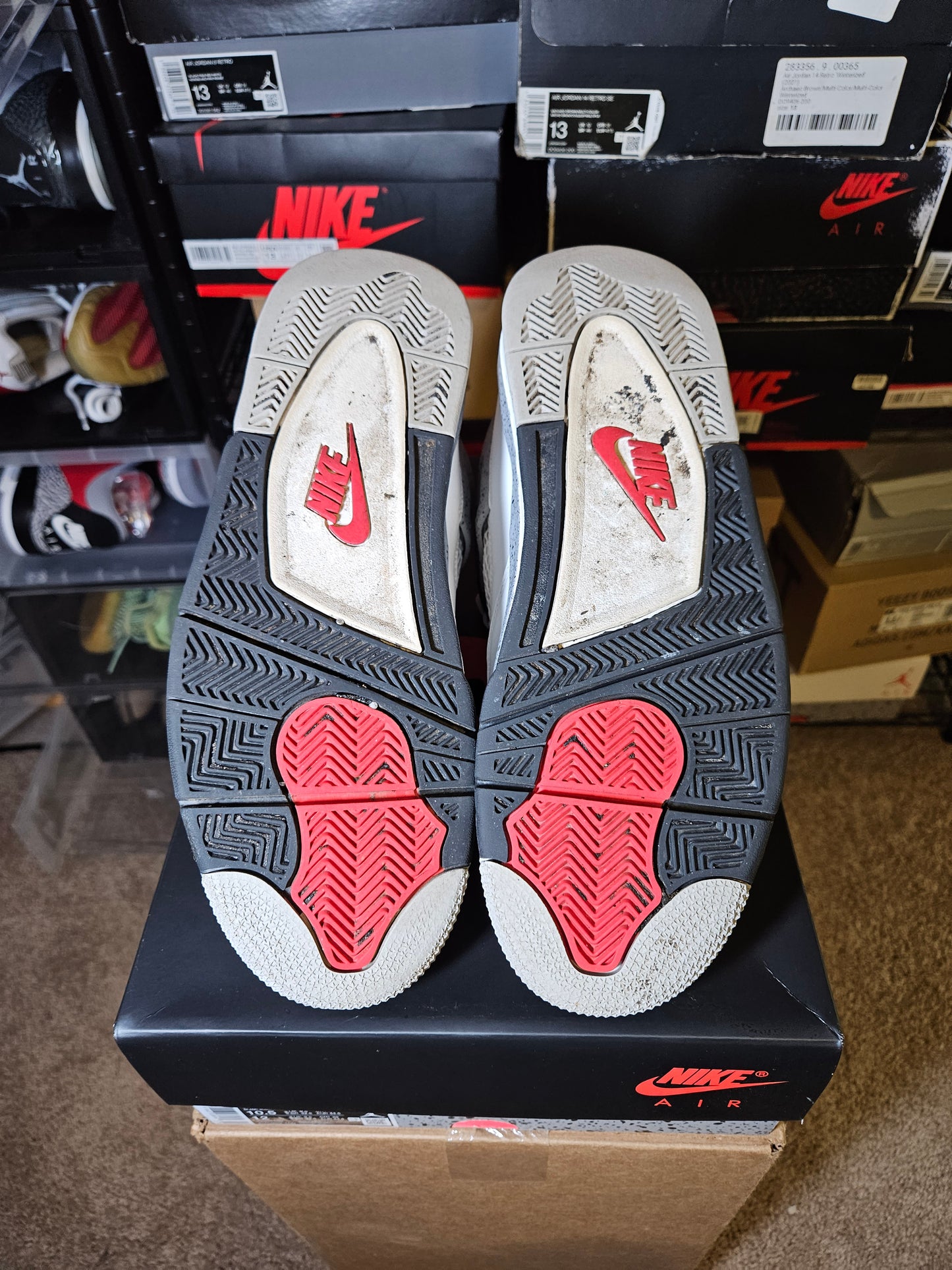 Size 10.5 - AJ 4 Retro OG 2025 White Cement