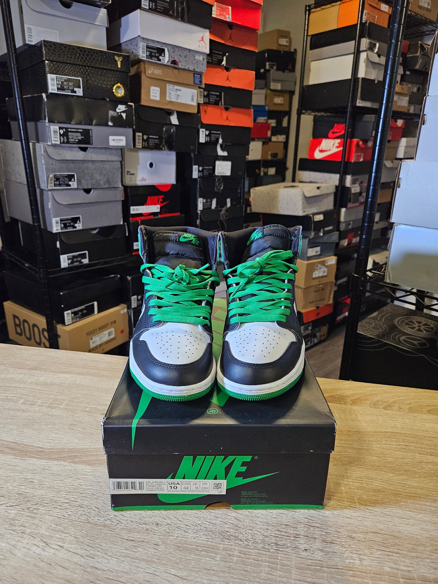 Size 10 - AJ 1 Retro OG High Lucky Green