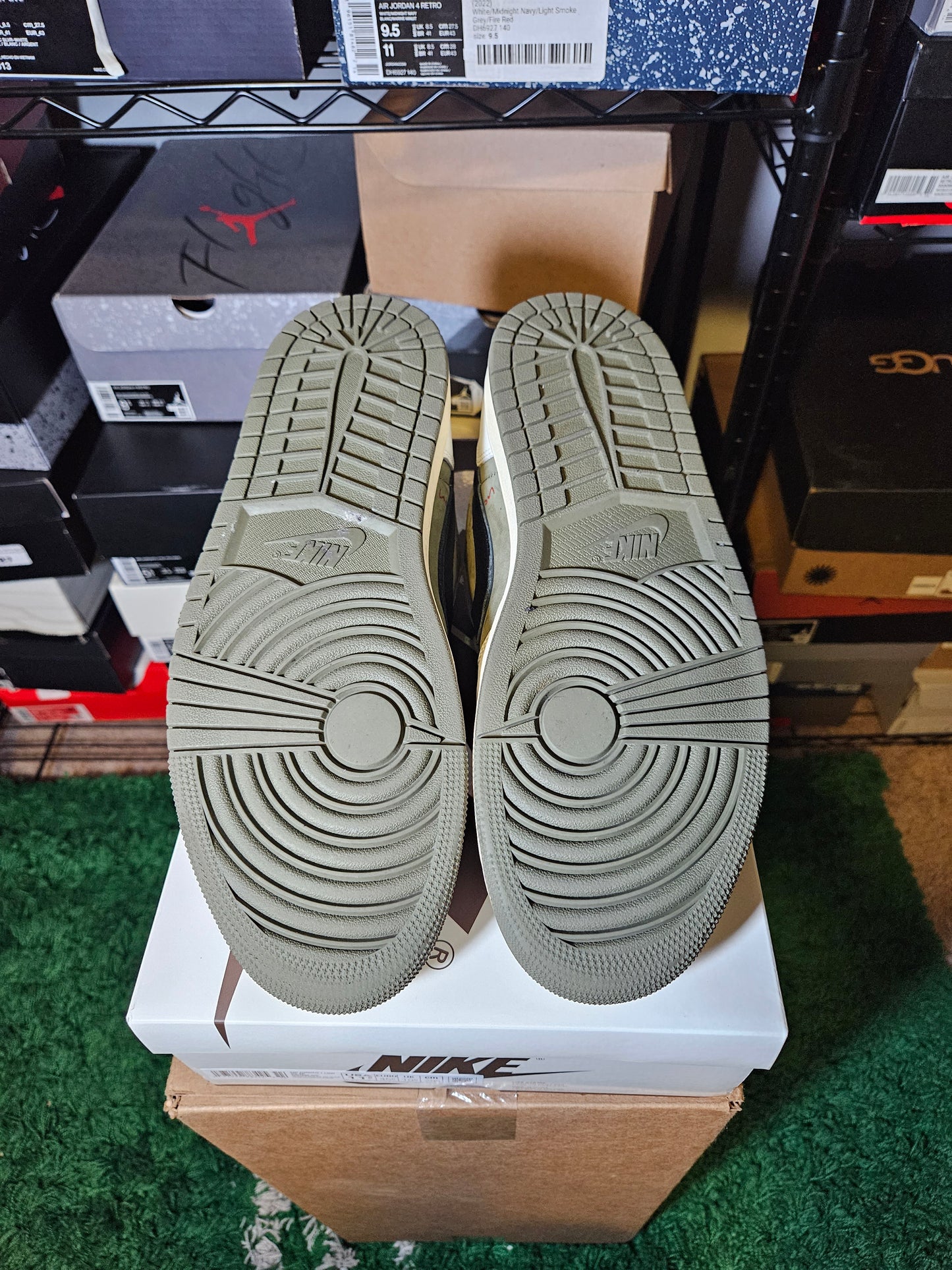 Size 11.5 - Travis Scott x AJ 1 Retro OG SP Low Reverse Olive /...