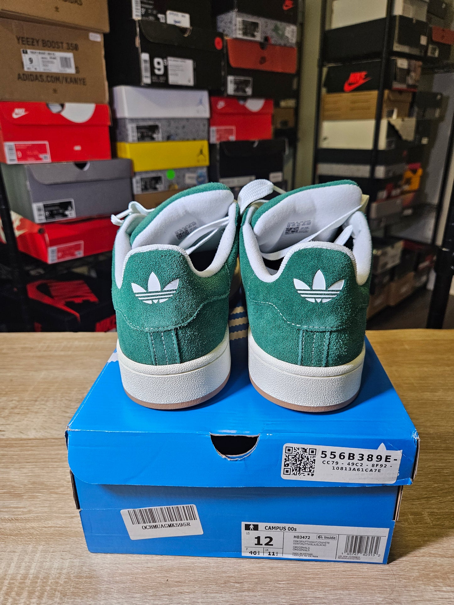 Size 12 - Campus 00s Dark Green Gum