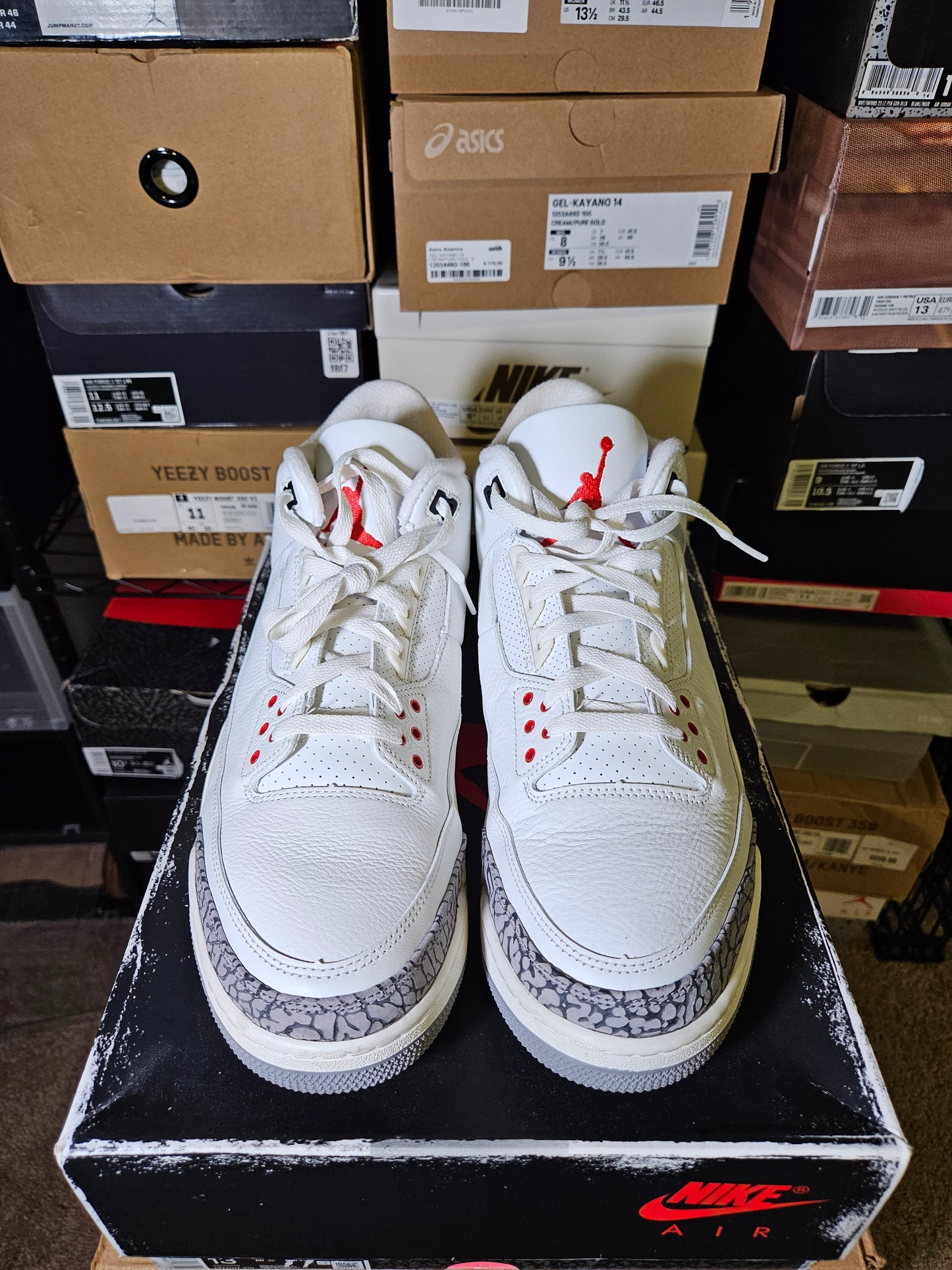 Size 13 - AJ 3 Retro Mid White Cement Reimagined