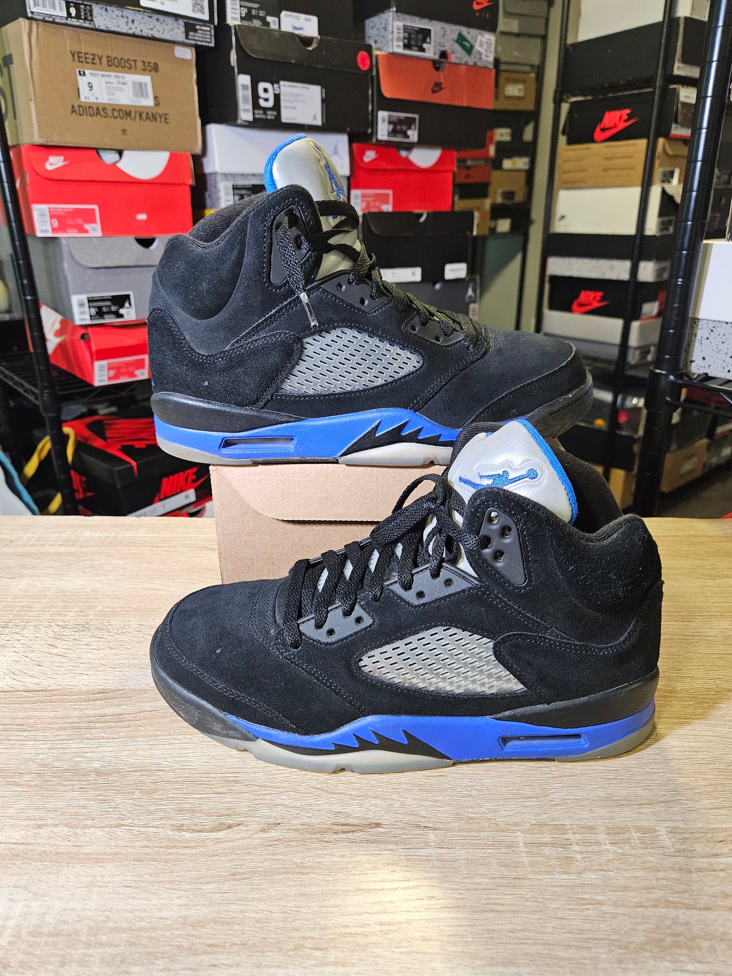 Size 9.5 - AJ 5 Retro Mid Racer Blue