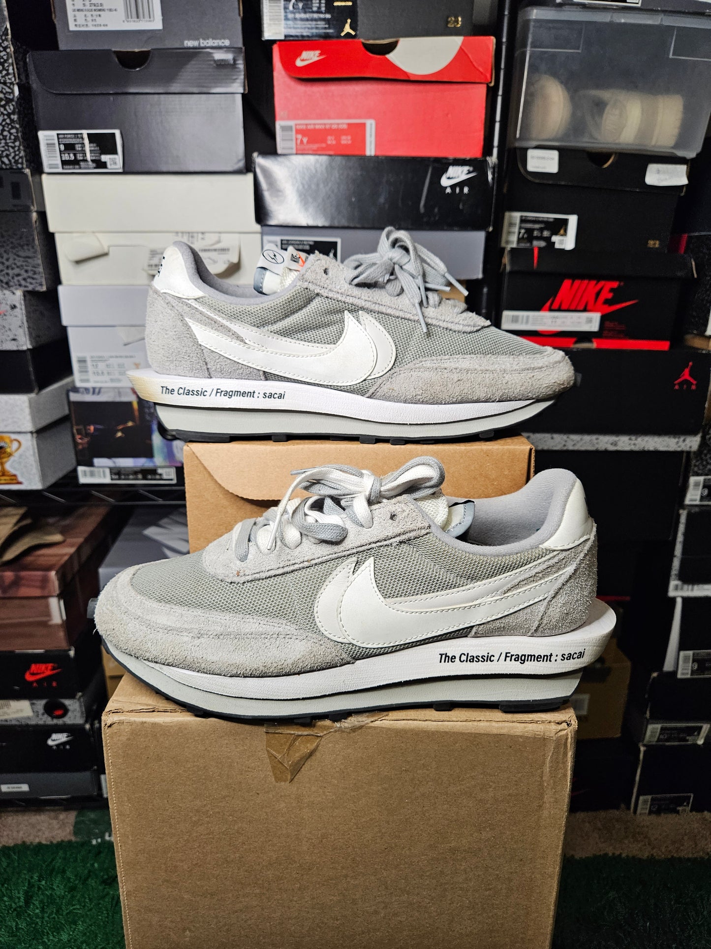 Size 11 - Sacai Gray  LDV Waffle x Fragment