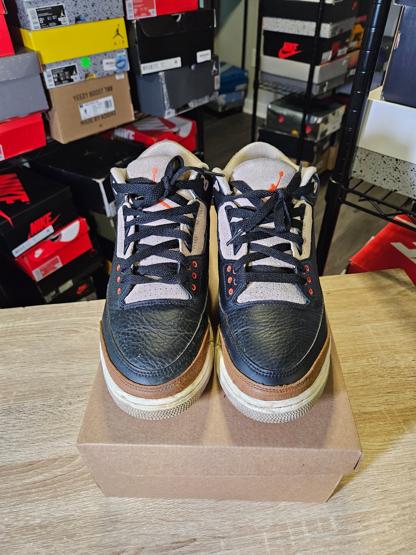 Size 9.5 - AJ 3 Retro Mid Desert Elephant