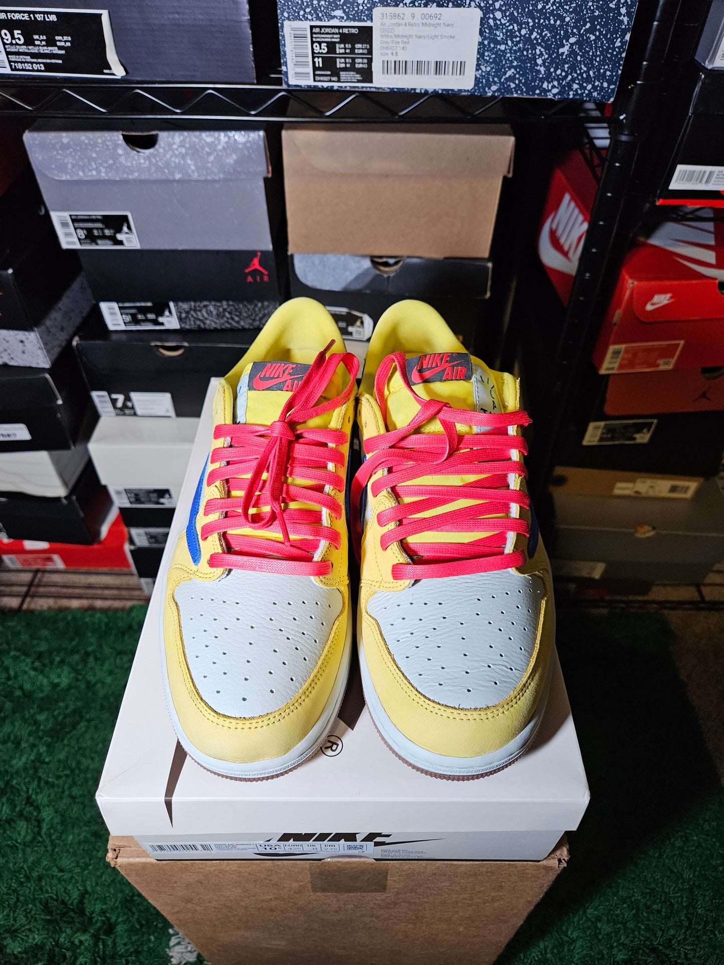 Size 10.5W/9M - Travis Scott x Air Jordan 1 Retro OG SP Low Canary
