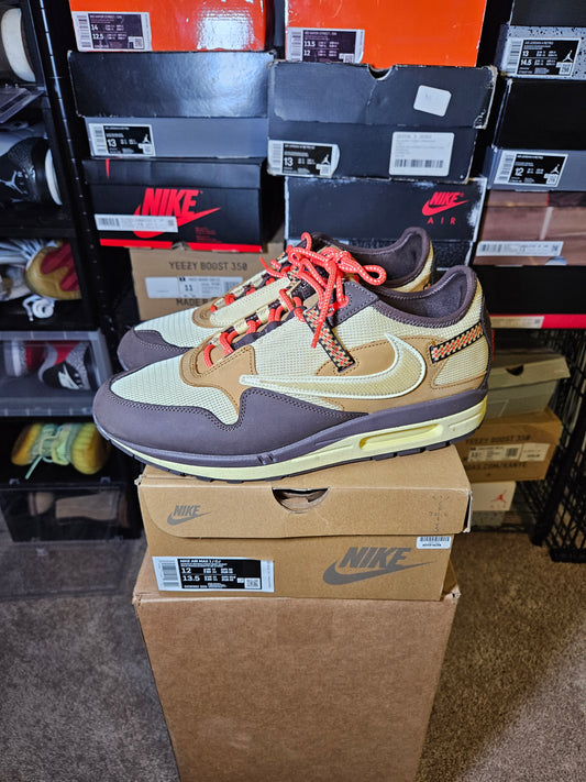 Size 12 - Air Max 1 x Travis Scott Low Baroque Brown