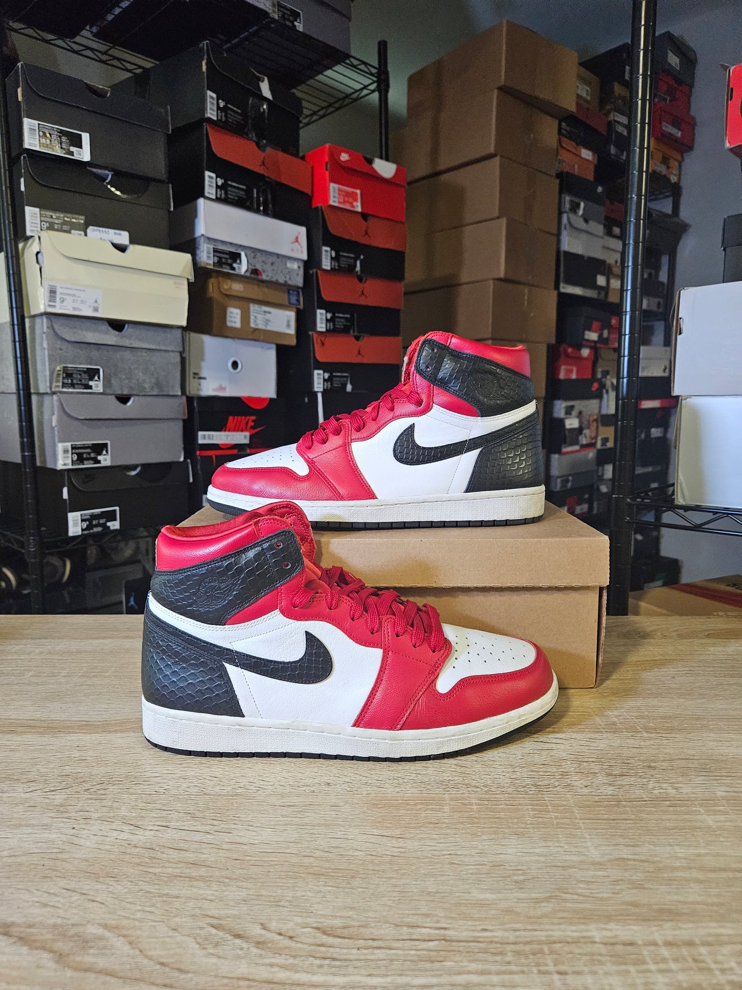 Size 10.5 - AJ 1 Retro OG High Satin Red