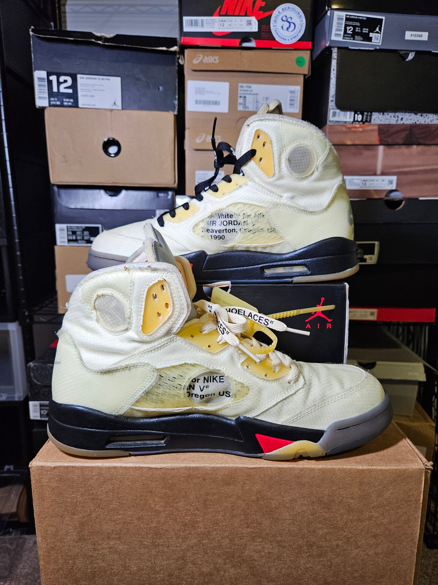 Size 12 - AJ 5 Off White Sail
