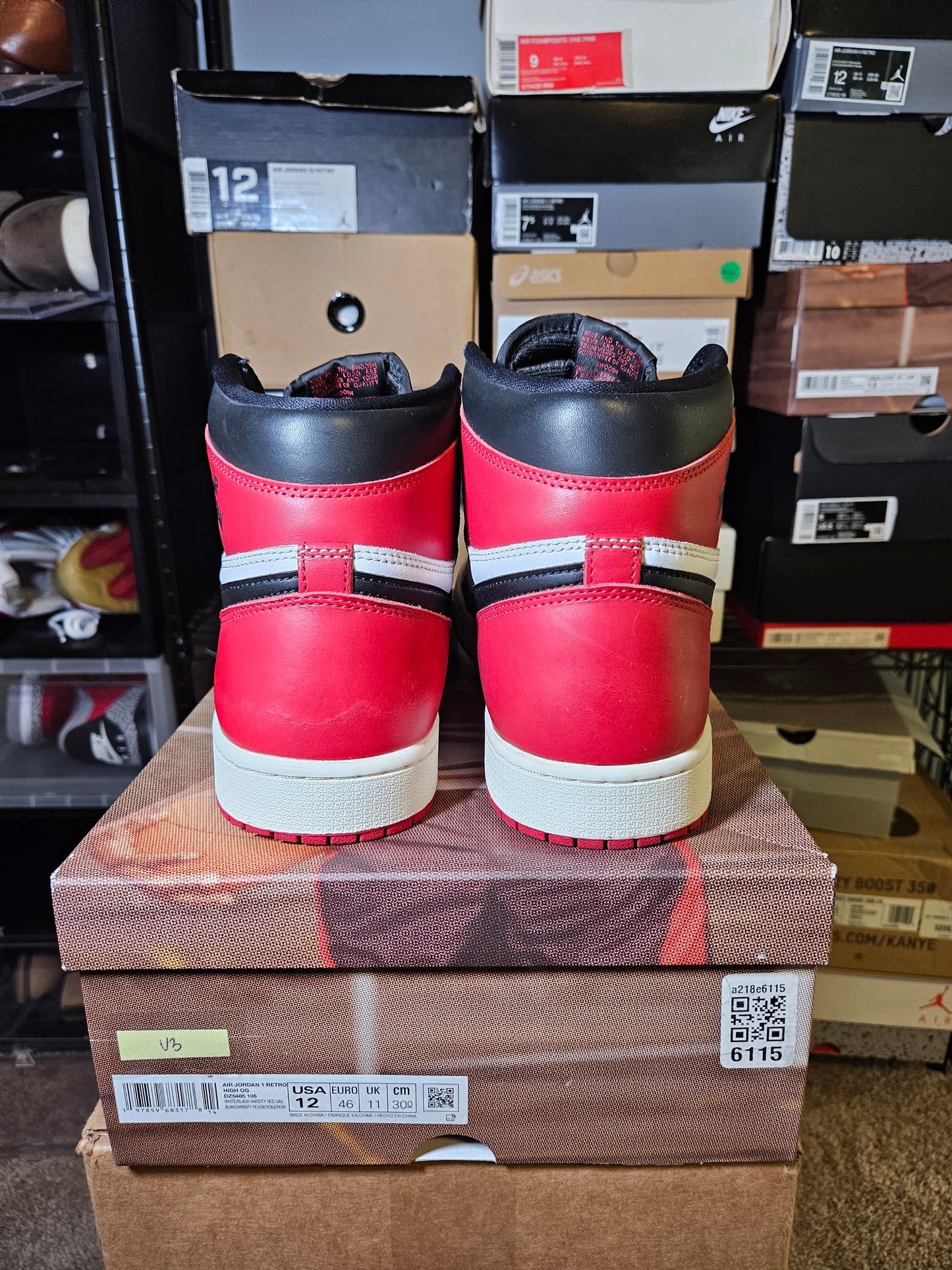 Size 12 - AJ 1 Black Toe