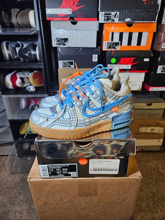 Size 4.5 - Off-White x Air Rubber Dunk University Blue