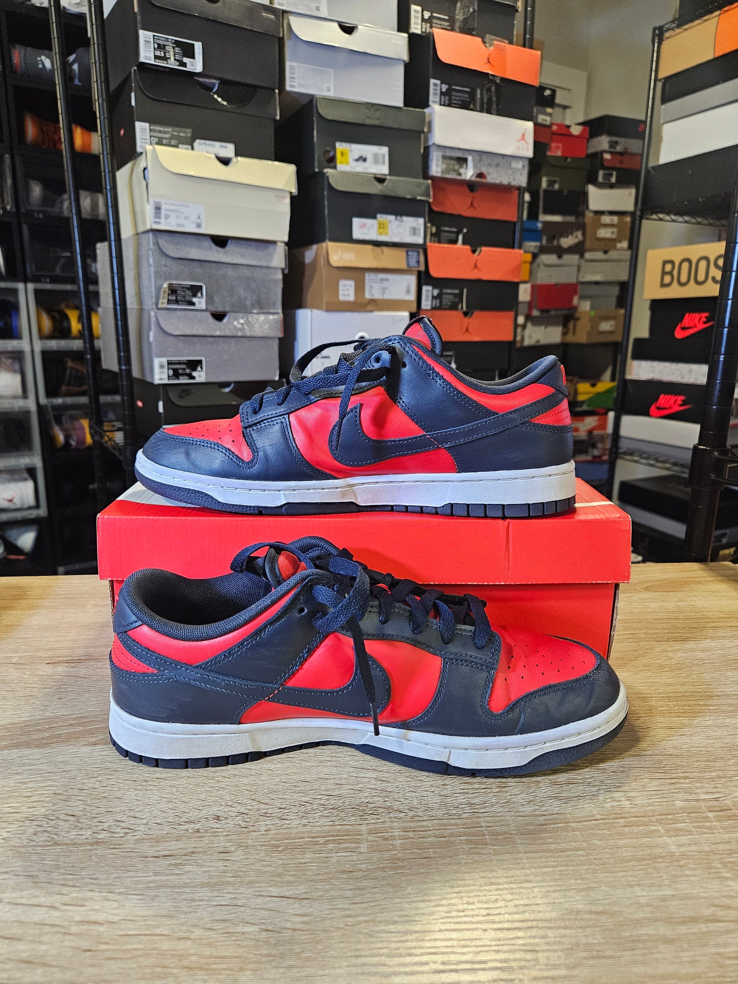 Size 10.5 - Dunk Retro 2024 Low Navy Red