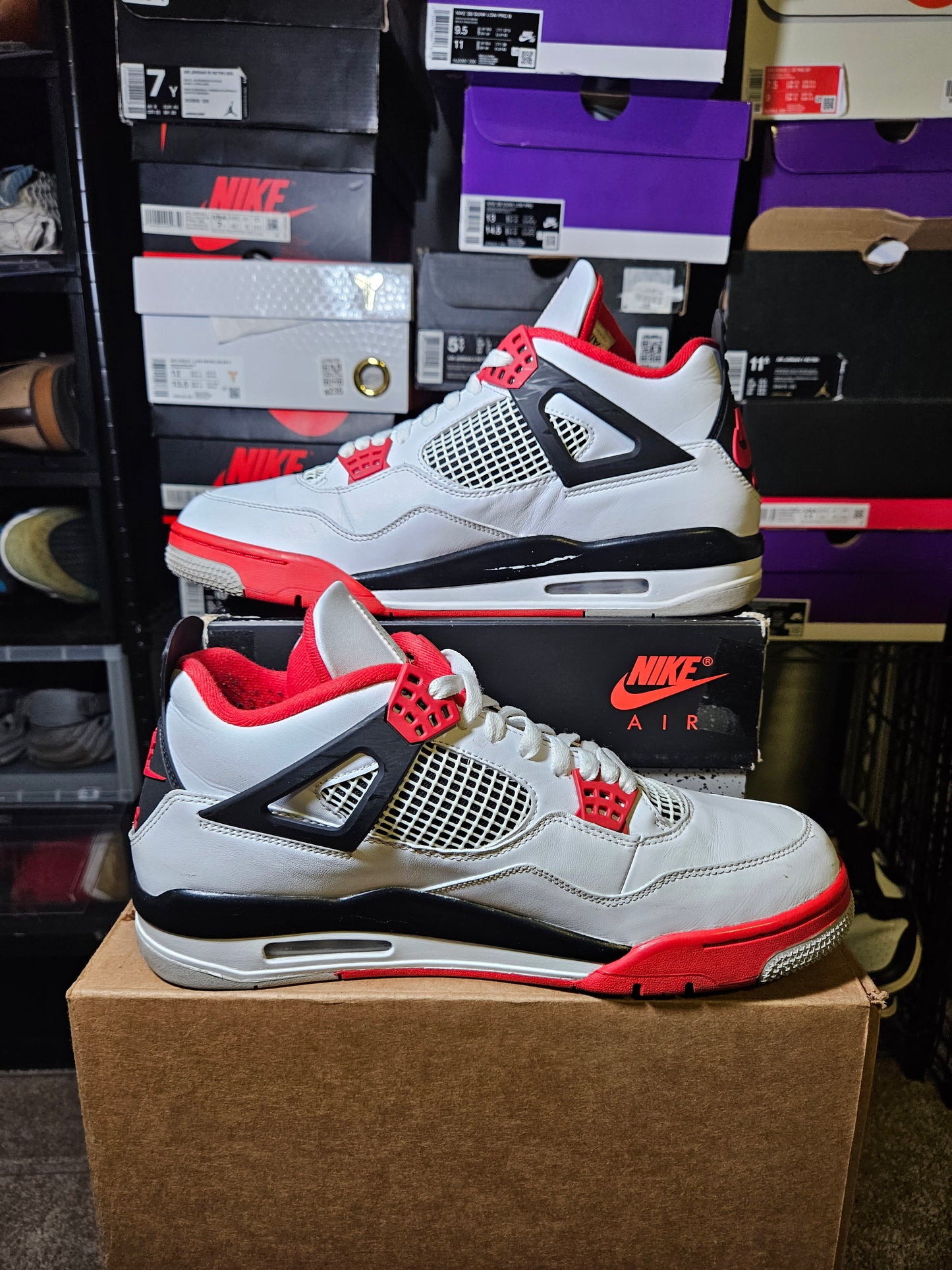 Size 11.5 - Jordan 4 Retro Fire Red