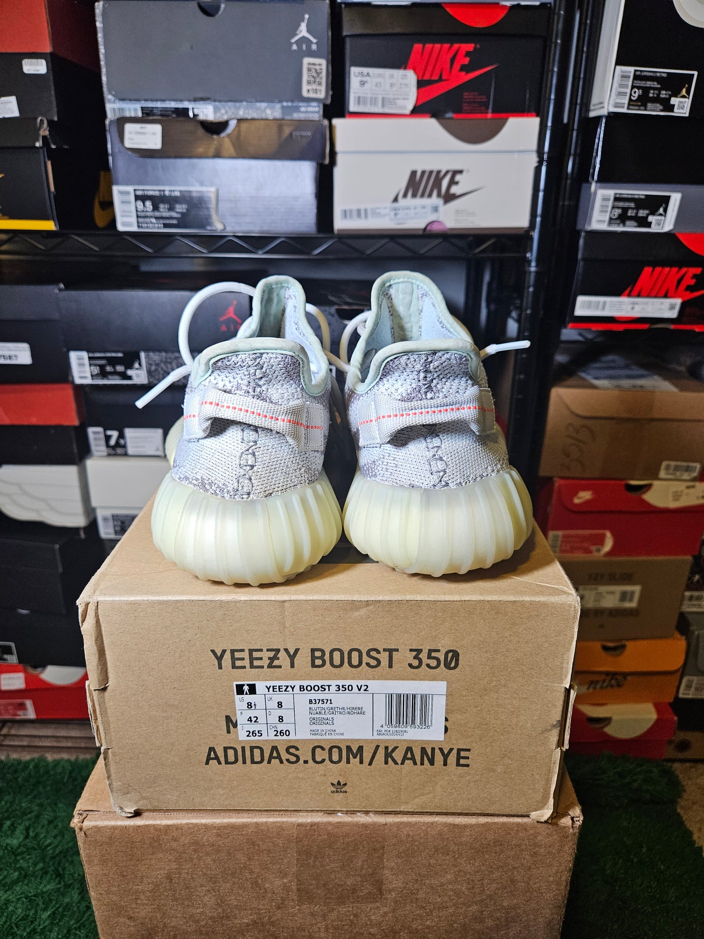 Size 8.5 - YZY 350 V2 Low Blue Tint