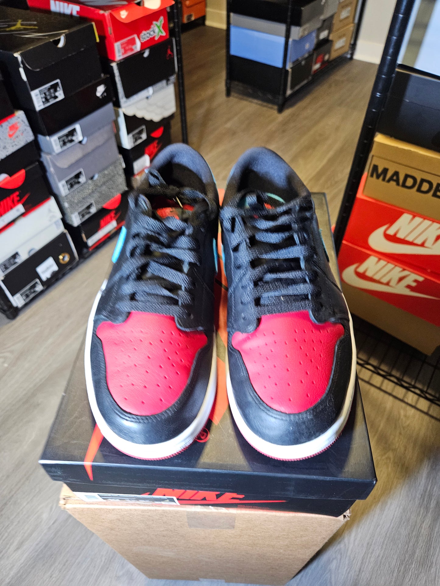 Size 12W/10.5M - Air Jordan 1 Retro OG Low NC to Chi
