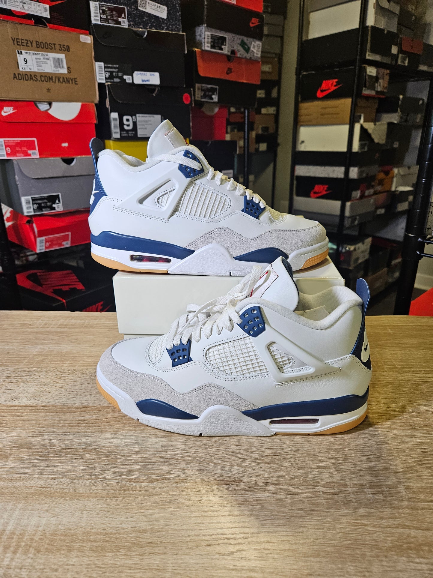 Size 10 - SB x AJ 4 Retro SP Navy