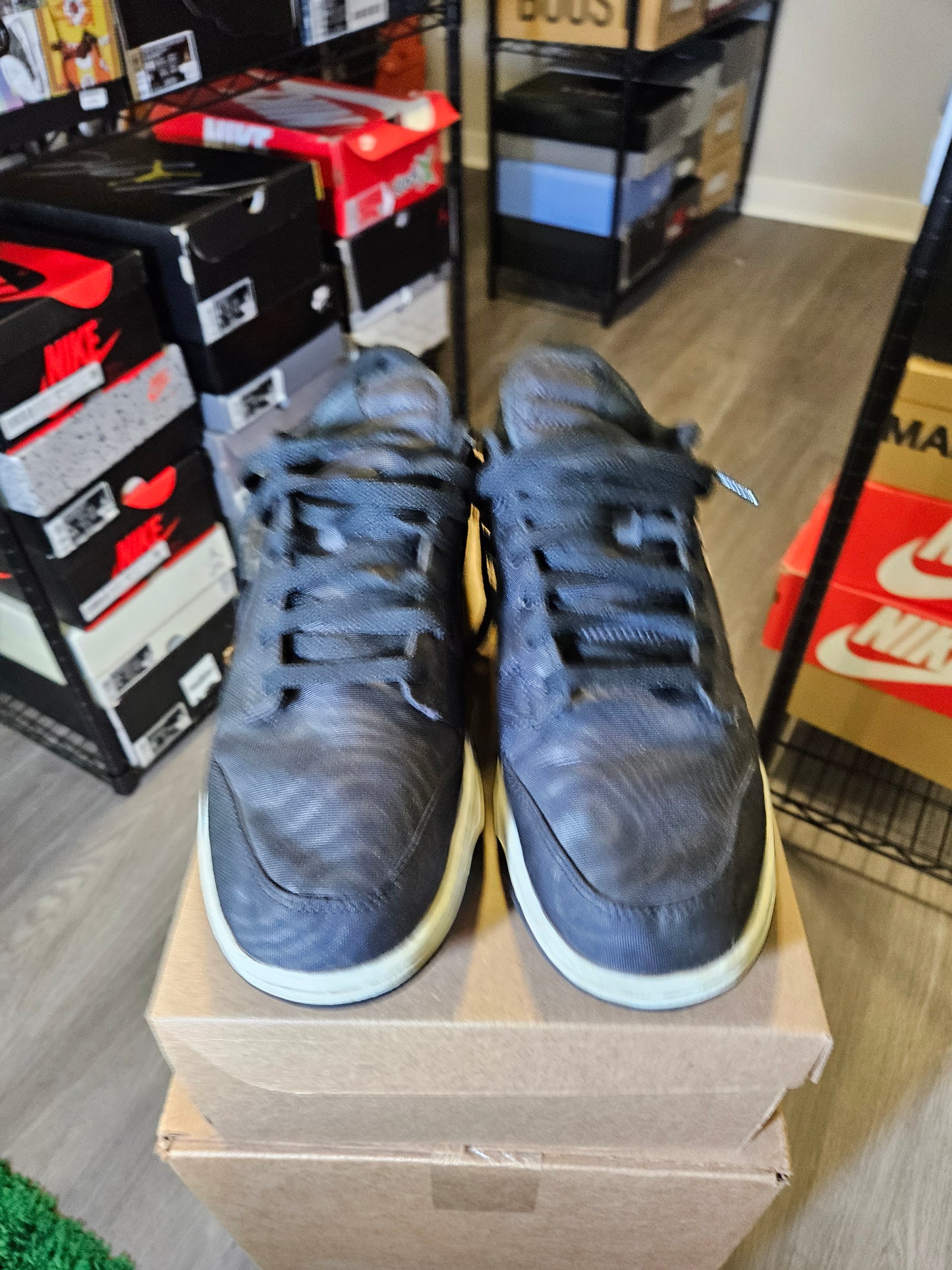 Size 11 - Dunk Low Black Canvas