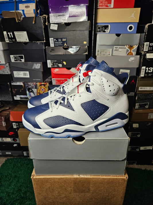 Size 10.5 - AJ 6 Retro 2024 Olympic