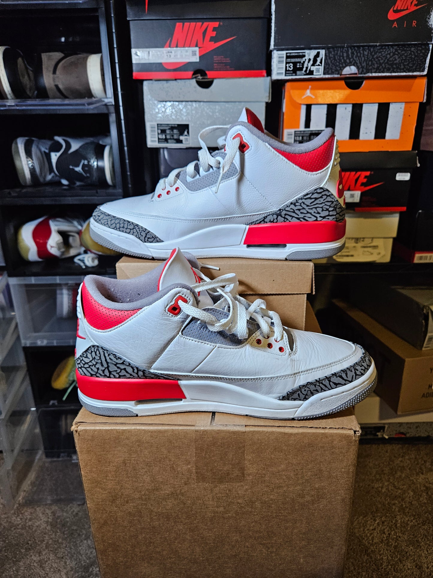 Size 11.5 - AJ 3 Retro Mid Fire Red