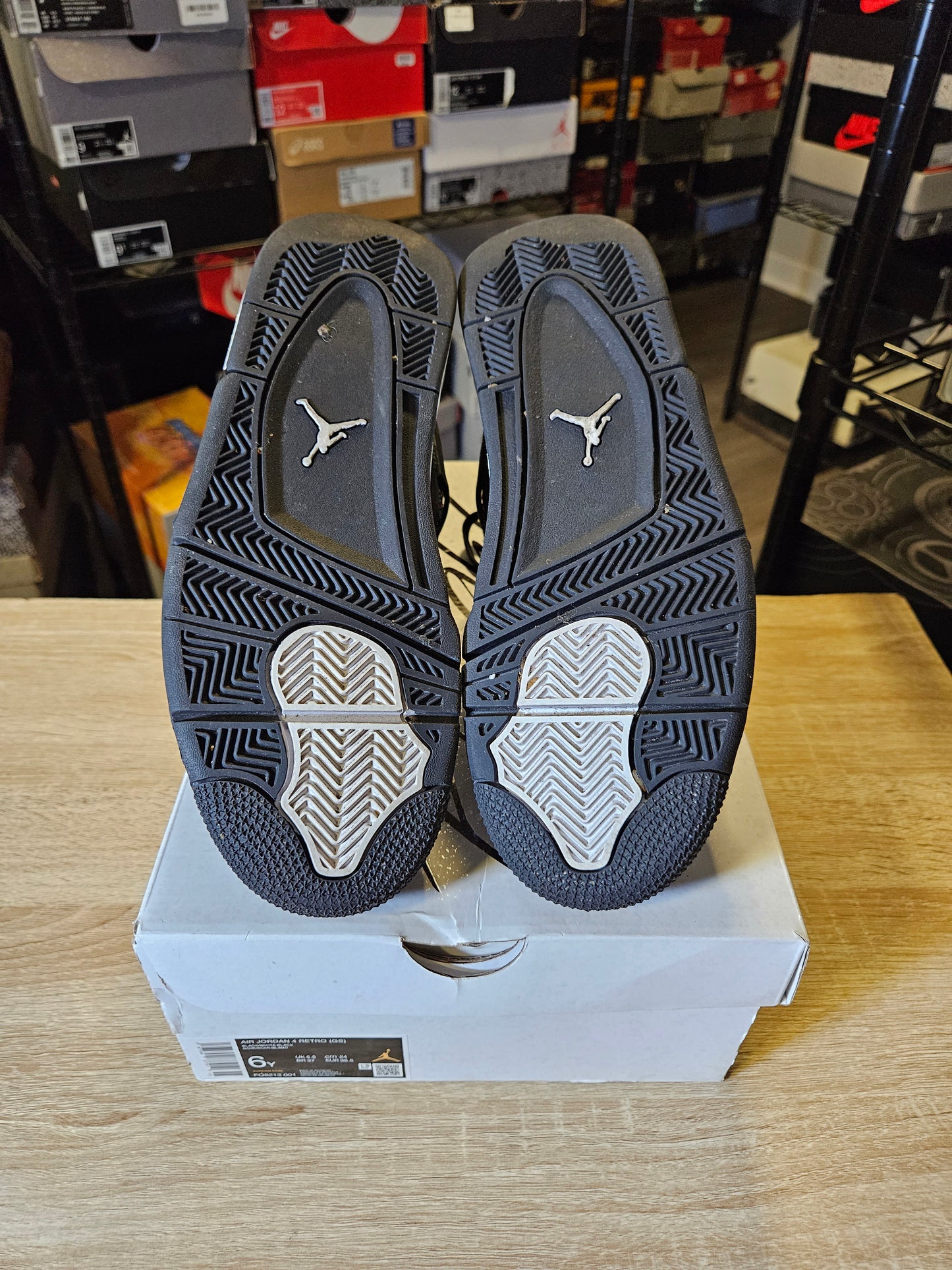Size 6 - AJ 4 Retro White Thunder