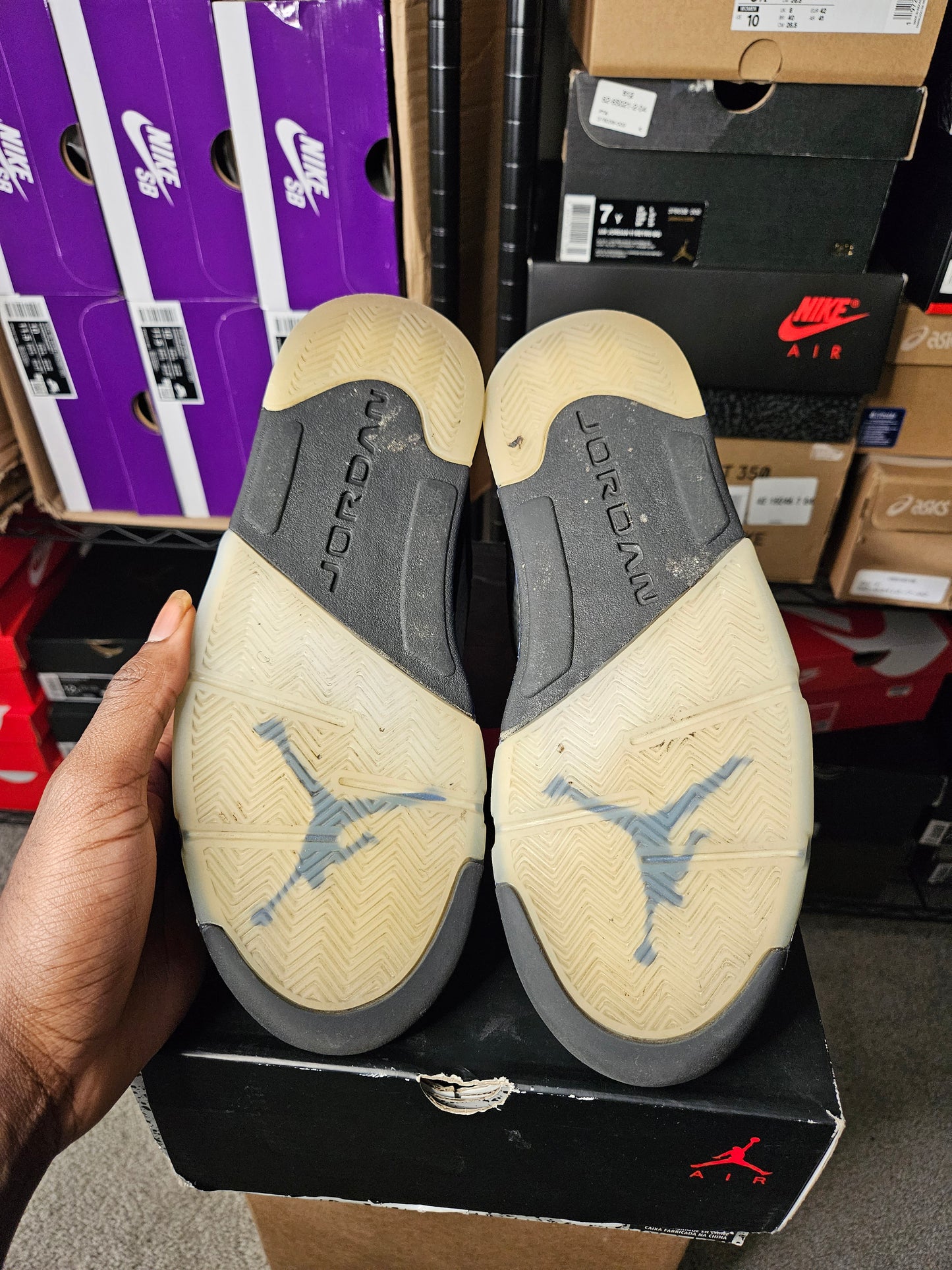 Size 8 - AJ 5 Retro Mid Racer Blue