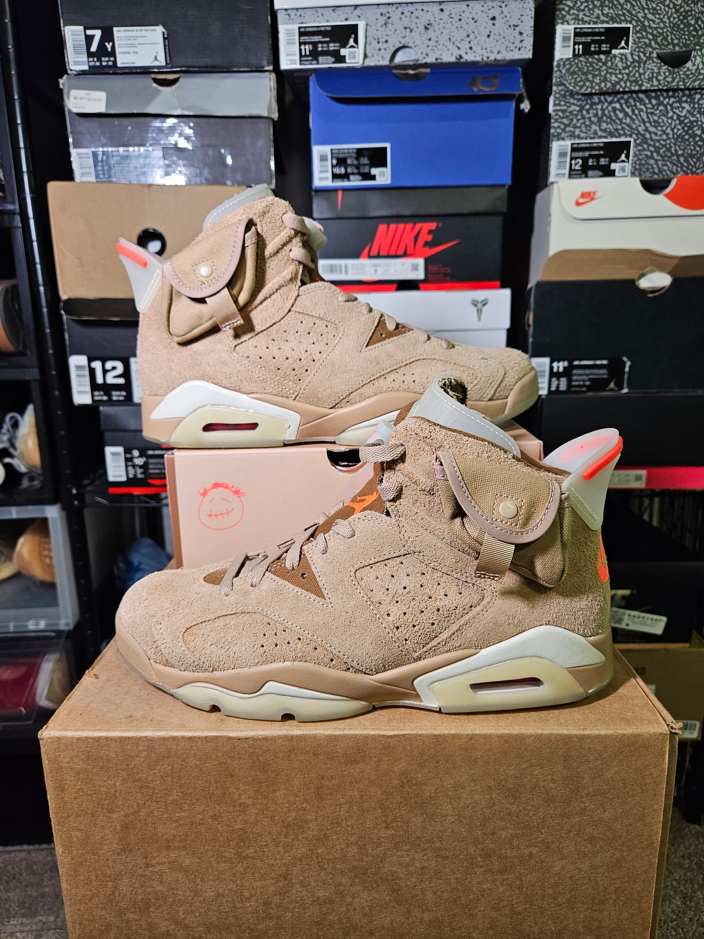 Size 10 - Jordan 6 Retro x Travis Scott Mid British Khaki