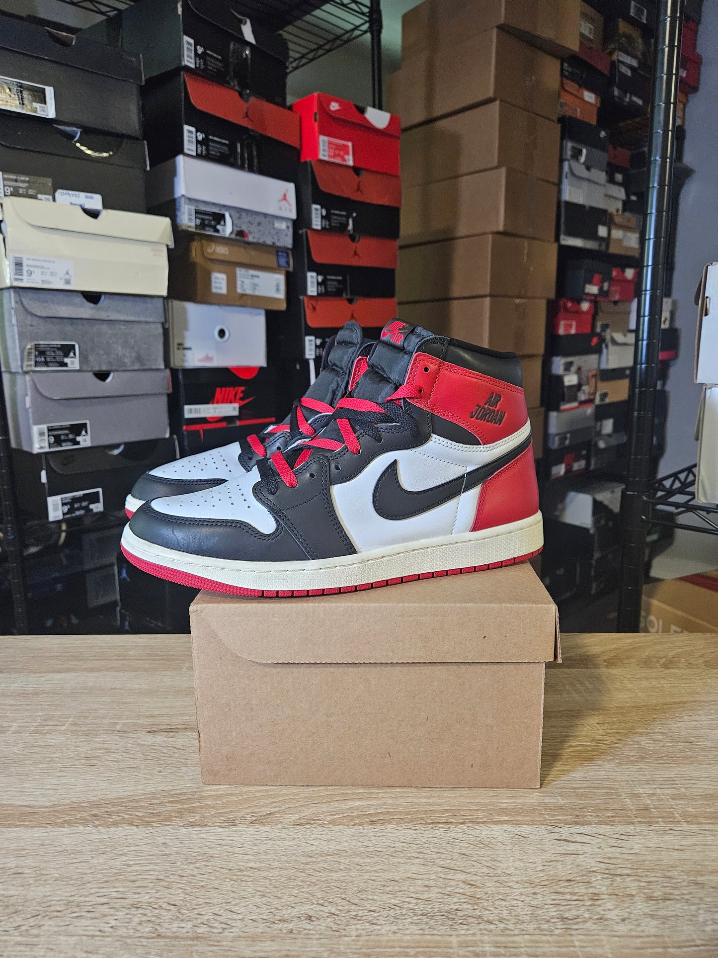 Size 11 - AJ 1 Retro OG High Black Toe Reimagined
