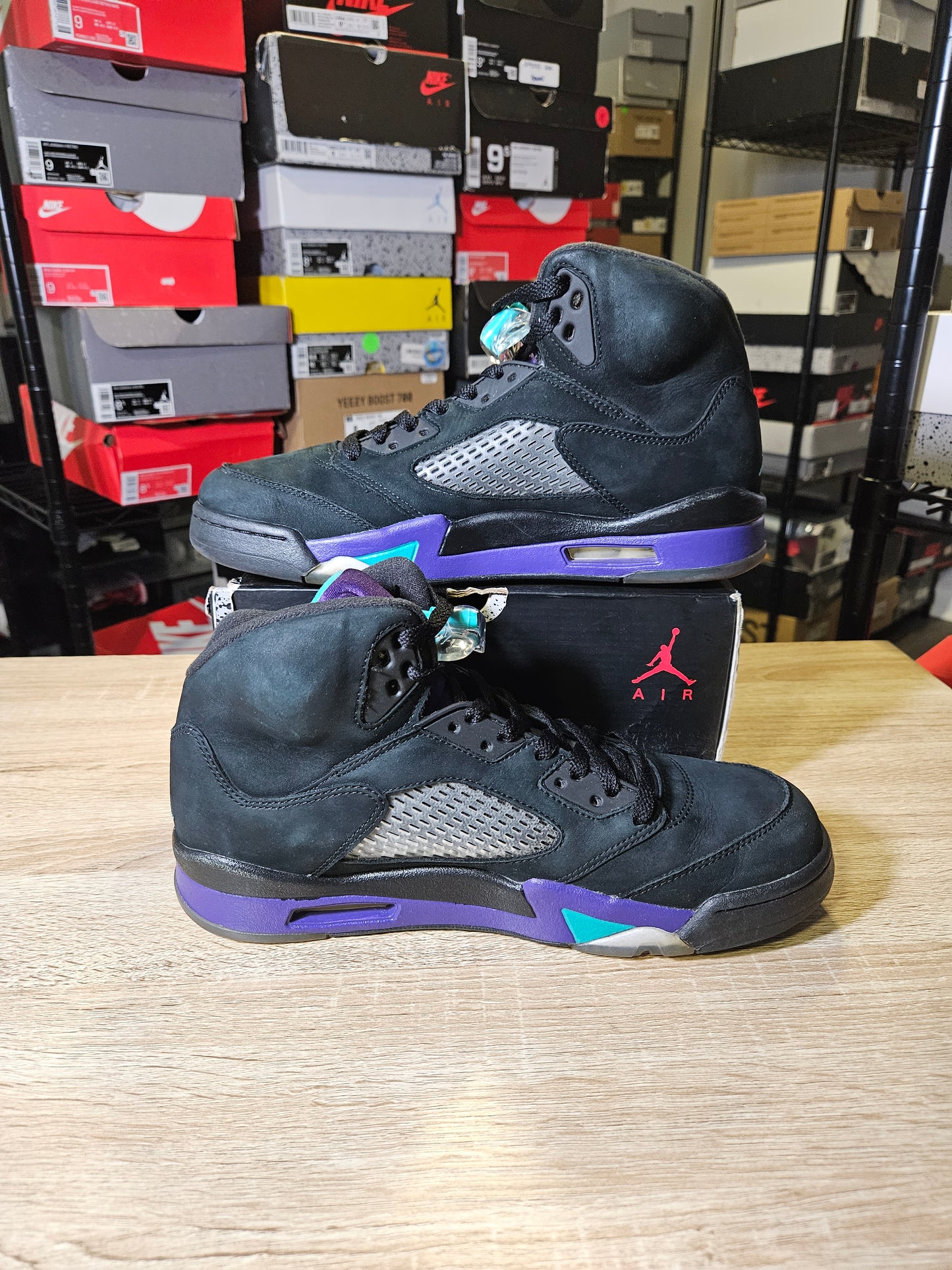 Size 8.5 - AJ 5 Retro Black Grape