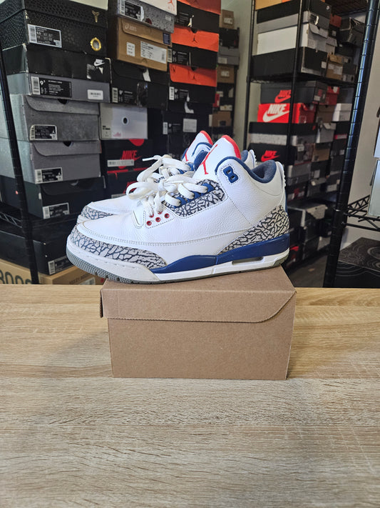 Size 10 - AJ 3 Retro OG Mid True Blue