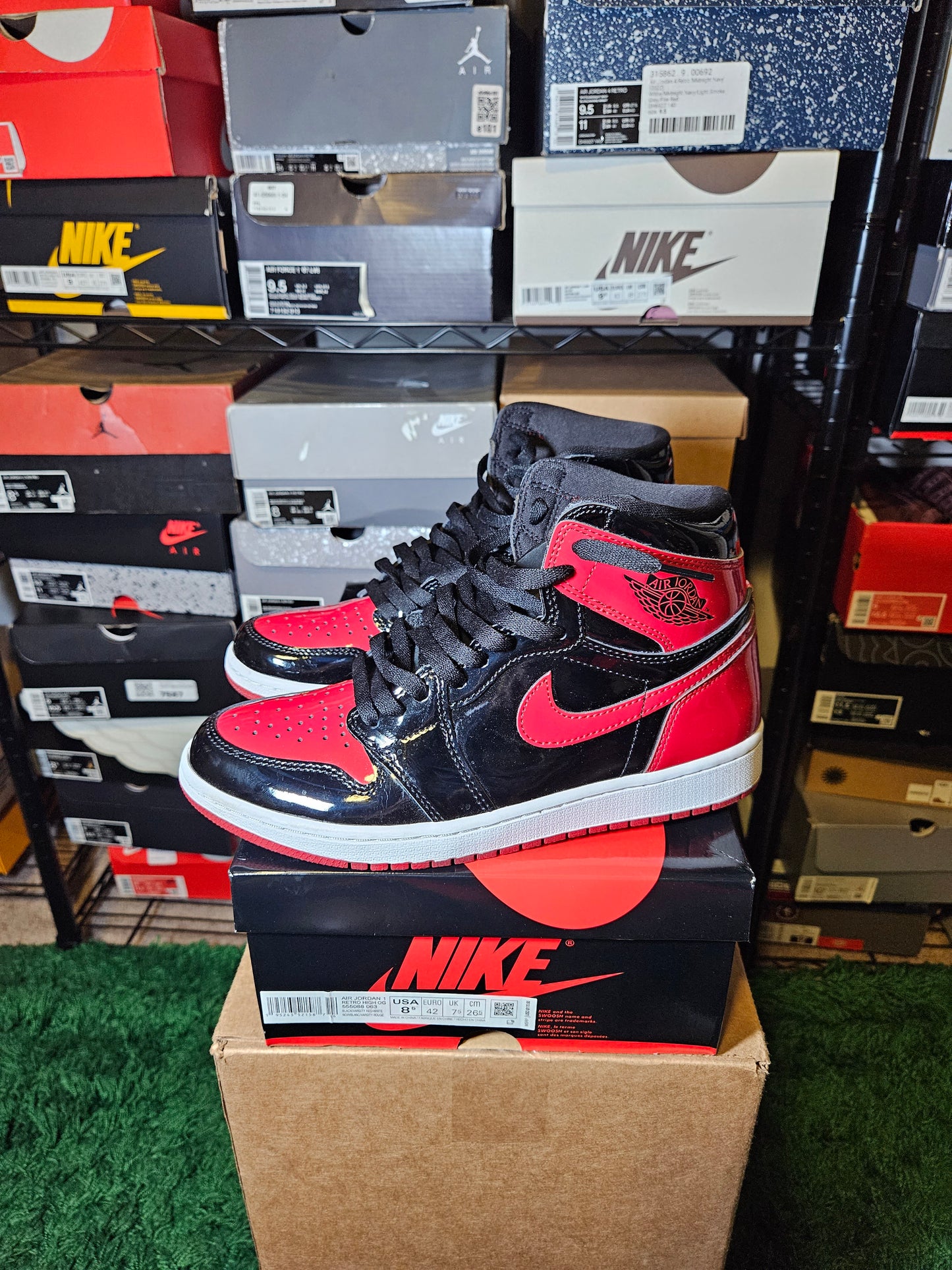 Size 8.5 - AJ 1 Retro OG High Patent Bred
