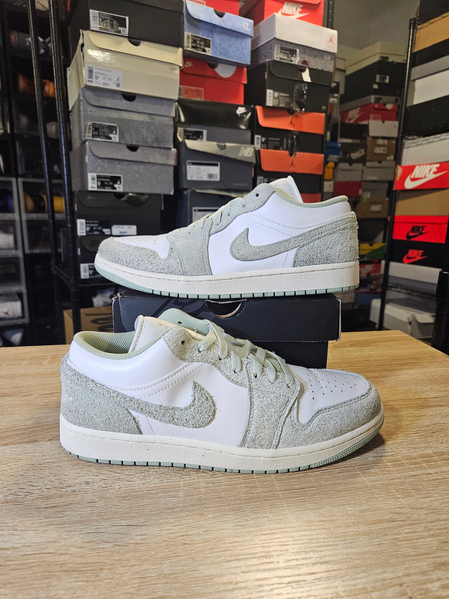 Size 10 - AJ 1 Low Seafoam