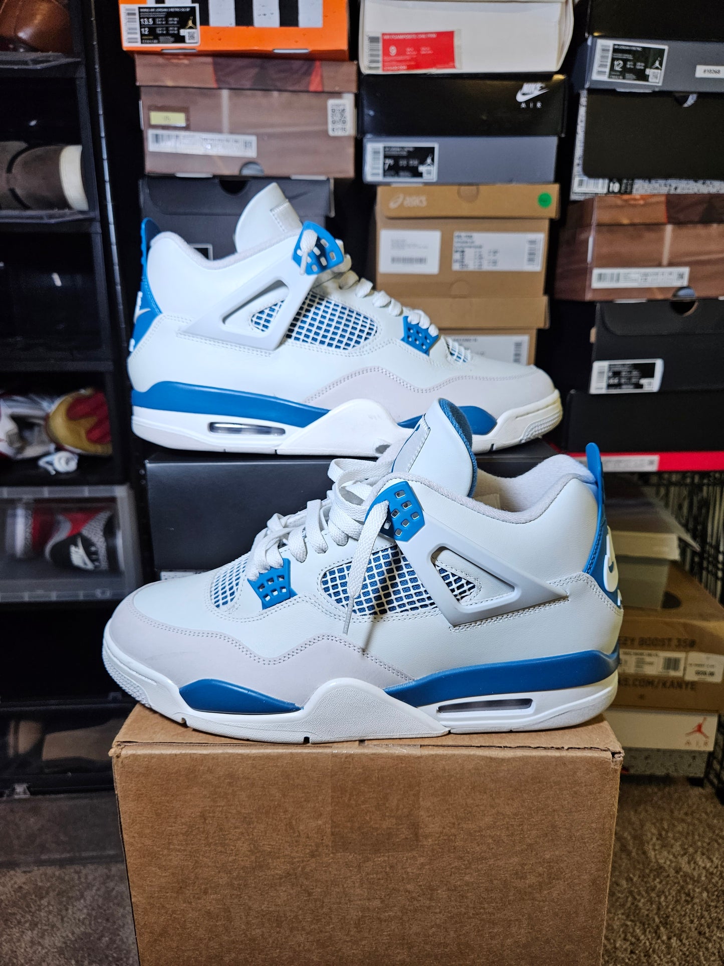 Size 12 - AJ 4 Military Blue