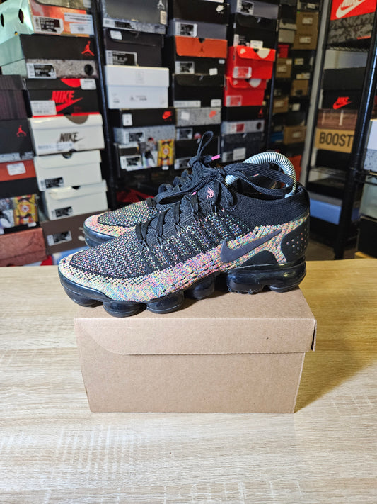 Size 7.5W/6M - Air VaporMax Flyknit 2 Black Multicolor